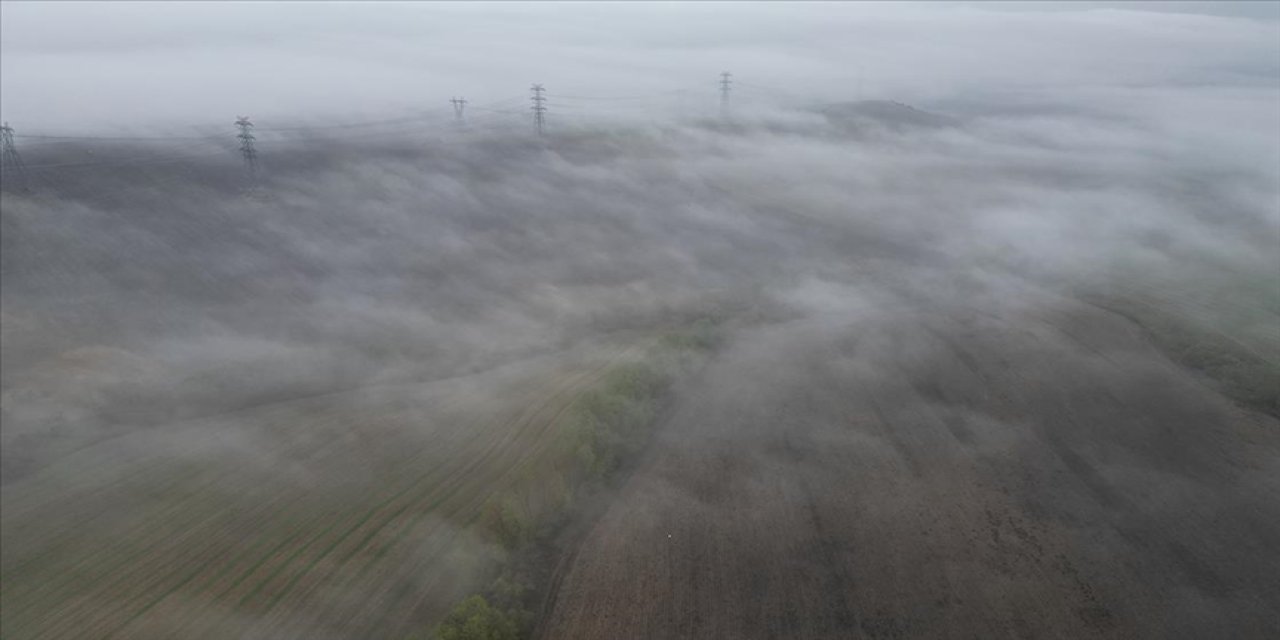 Tekirdağ'da sis etkili oldu