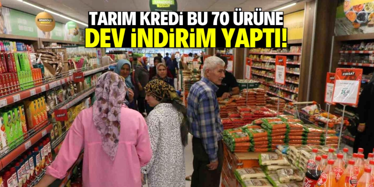 Tarım Kredi 70 ürüne dev indirim yaptı! Son 3 gün