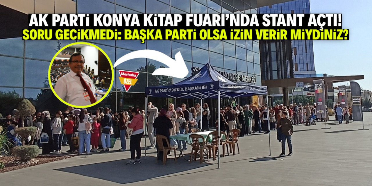 AK Parti, Konya Kitap Fuarı'nda stant açtı! Tek soru soruldu