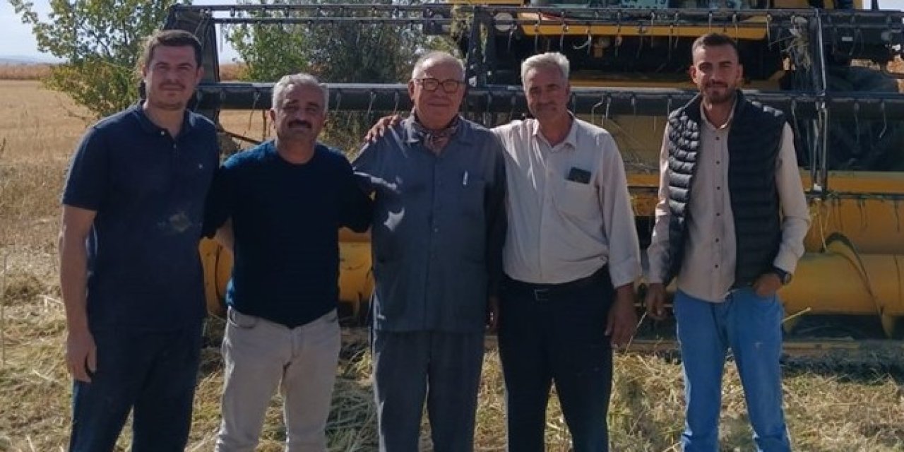 Konya'da endüstriyel kenevirin hasadı başladı