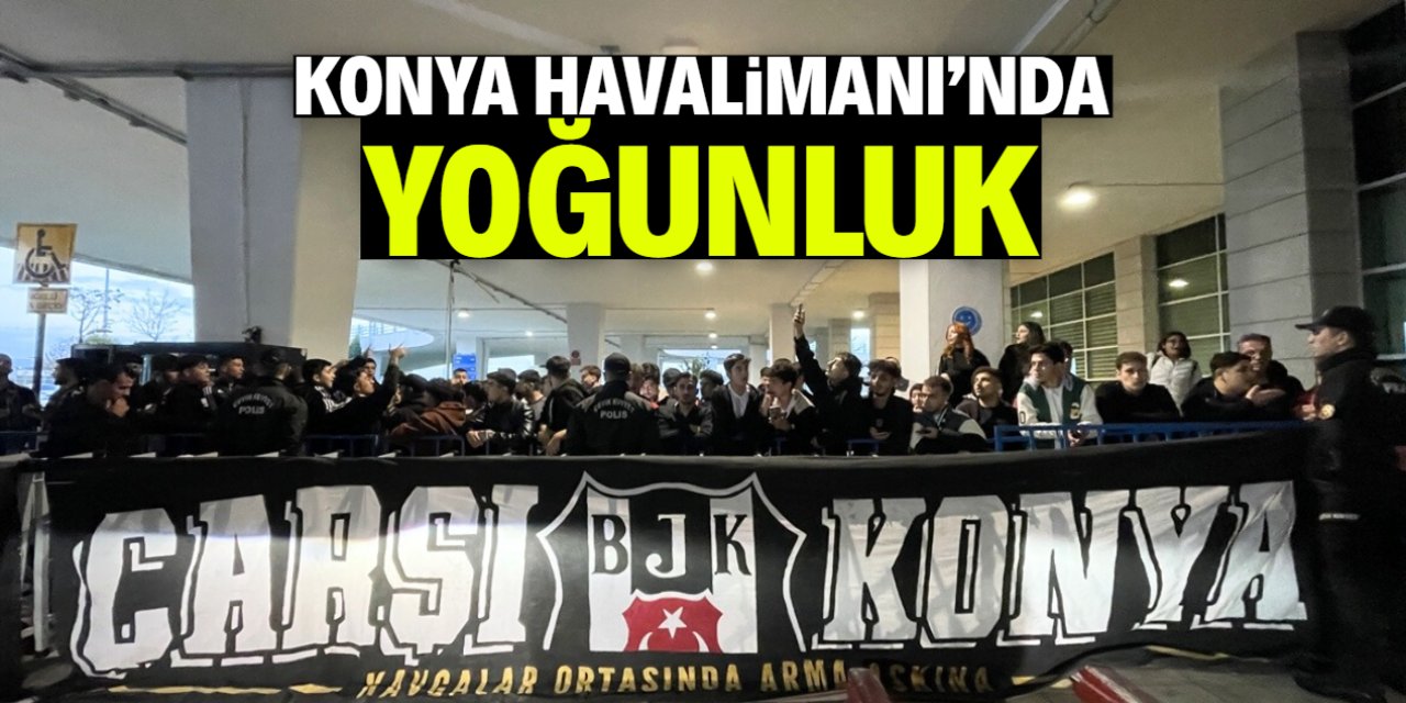 Konya Havalimanı'nda yoğunluk