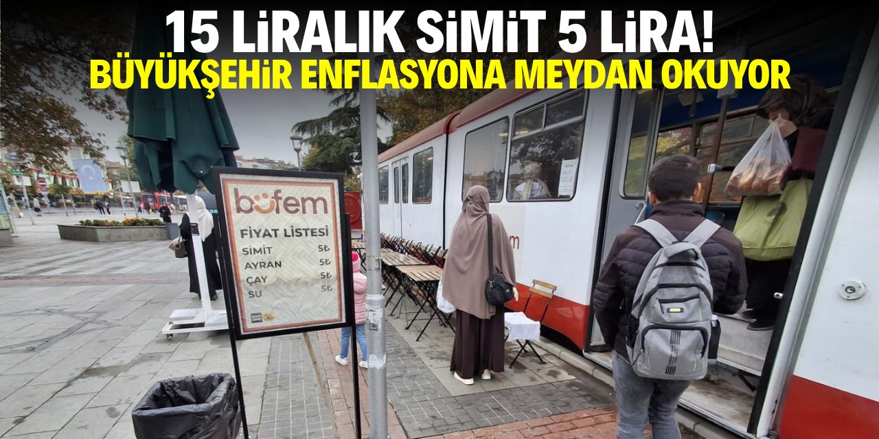 Konya'da 15 liralık simit 5 lira! Büyükşehir enflasyona meydan okuyor