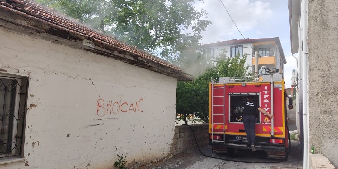Müstakil evde çıkan yangın söndürüldü