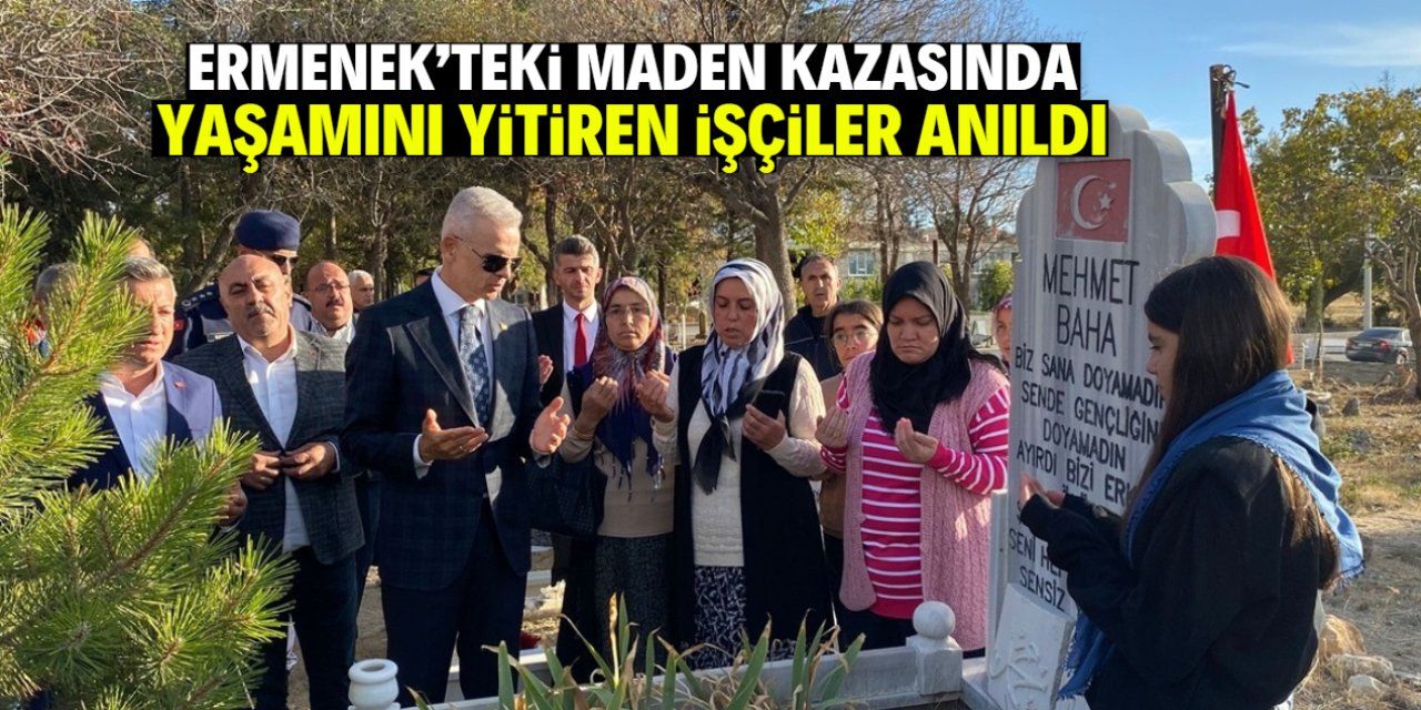 Ermenek'teki maden kazasında yaşamını yitiren 18 işçi anıldı