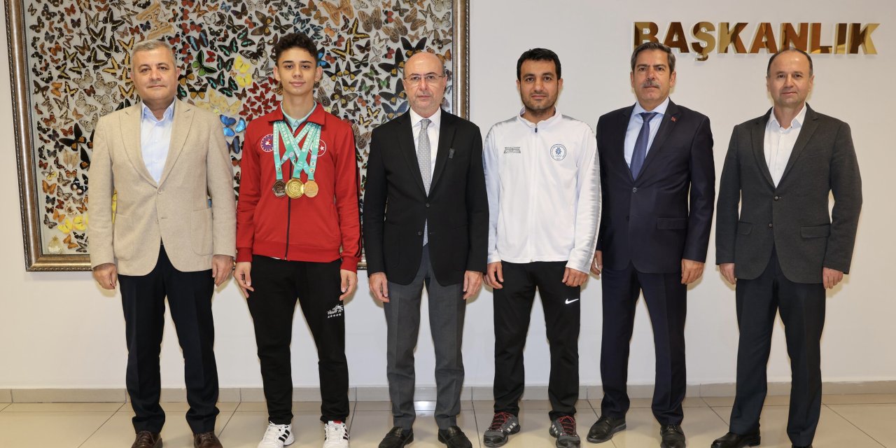 Şampiyonsporcu Başkan Pekyatırmacı’nın misafiri oldu