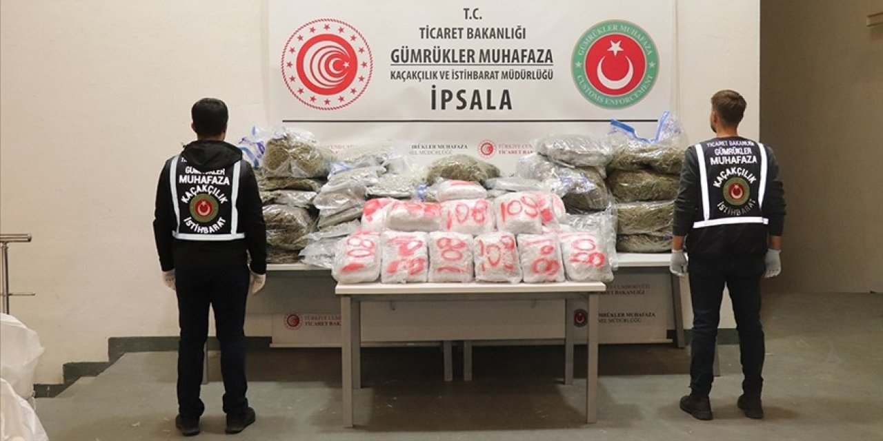 Gümrükte 525 kilo uyuşturucuya el konuldu