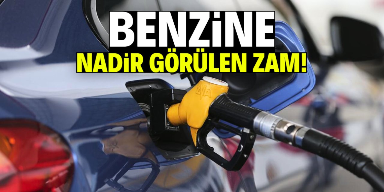 Benzine nadir görülen zam miktarı