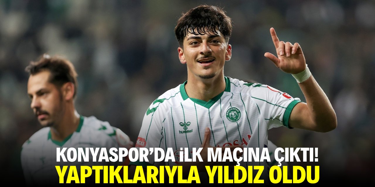 Konyaspor'da ilk maçına çıktı! Yaptıklarıyla yıldız oldu