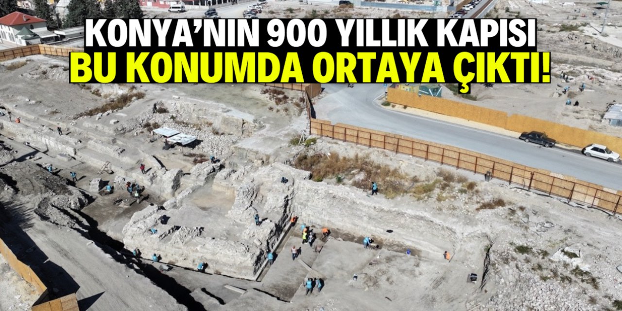 Konya'nın 900 yıllık kapısı keşfedildi! 11 metre genişliğinde