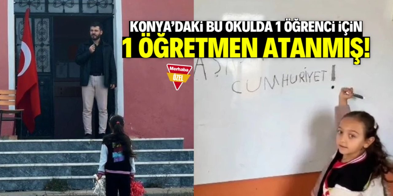 Konya'daki bu okulda 1 öğrenci için 1 öğretmen atanmış!