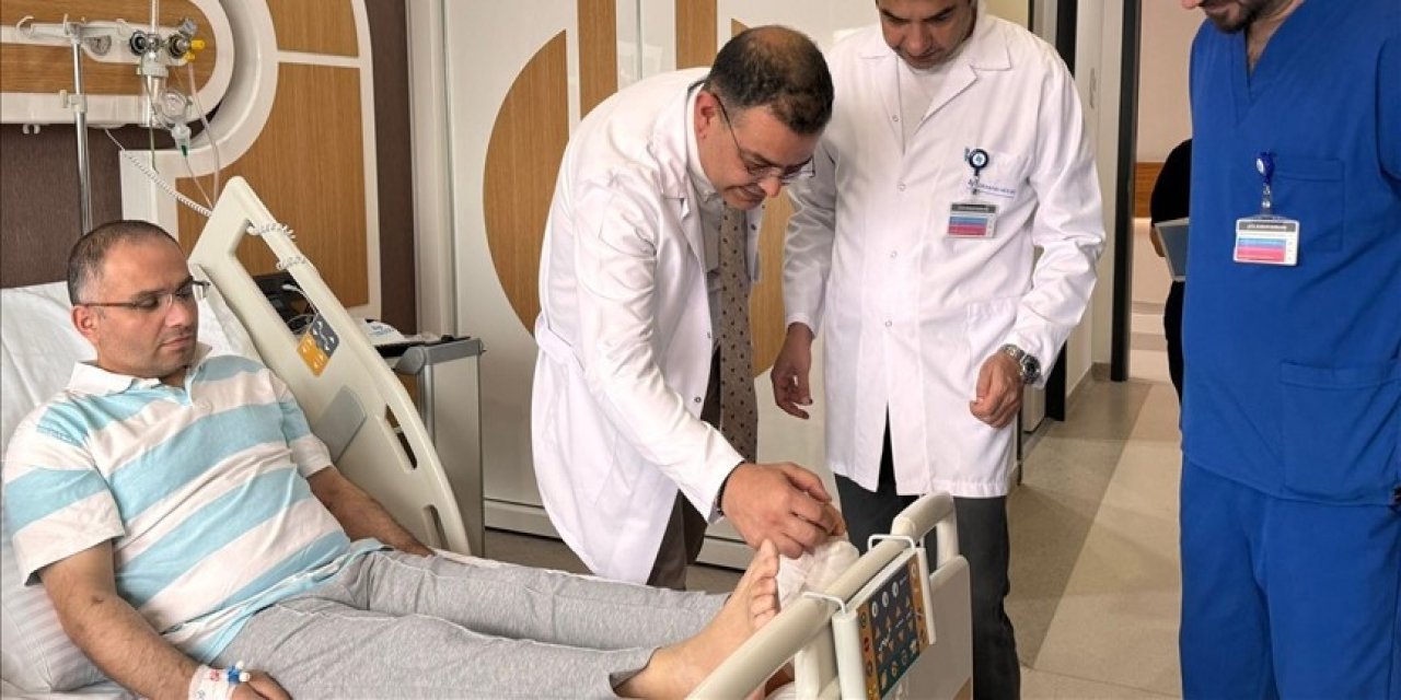 Şeker hastası ayağının kesilmesinden kurtuldu