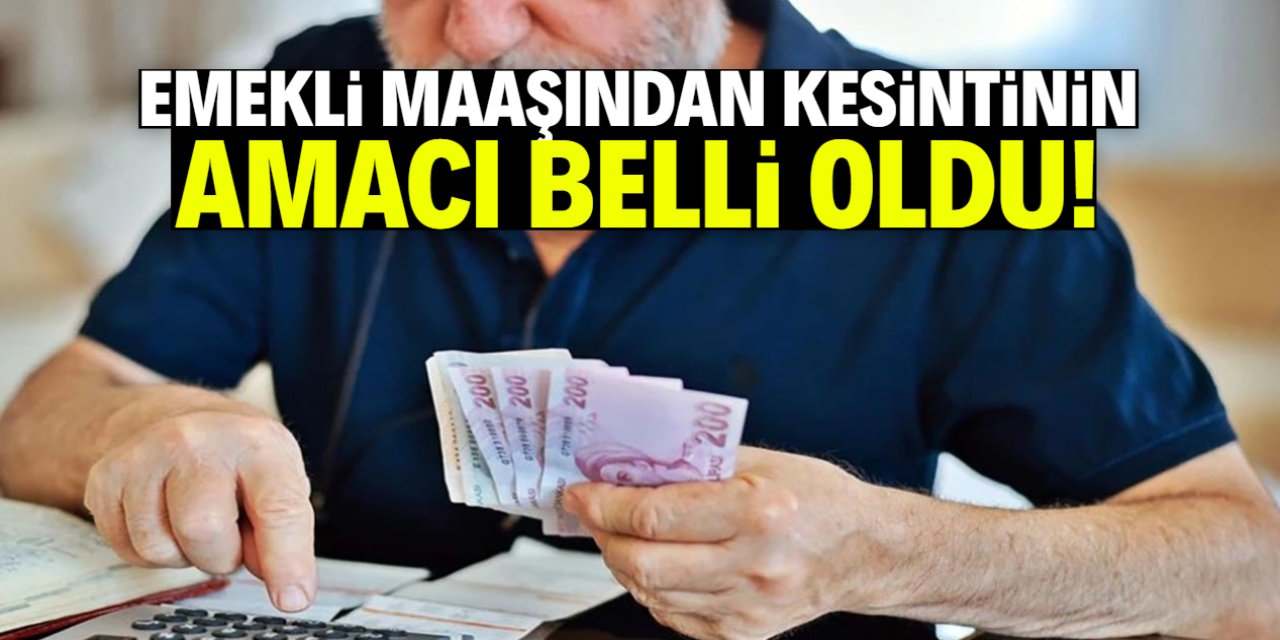 Emekli maaşına göz dikildi! Kesintinin amacı belli oldu