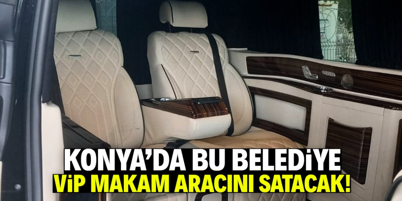 Konya'da bu belediye VİP makam aracını satacak! Fiyatı dudak uçuklattı