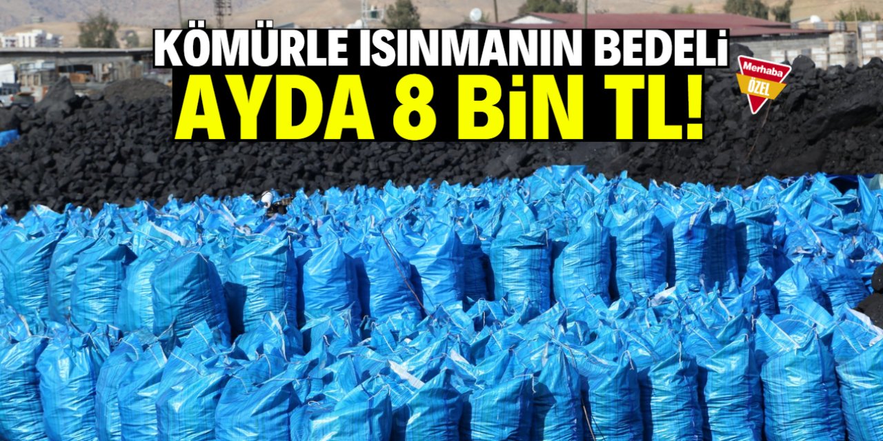 Kömürle ısınmanın bedeli ayda 8 bin TL oldu!