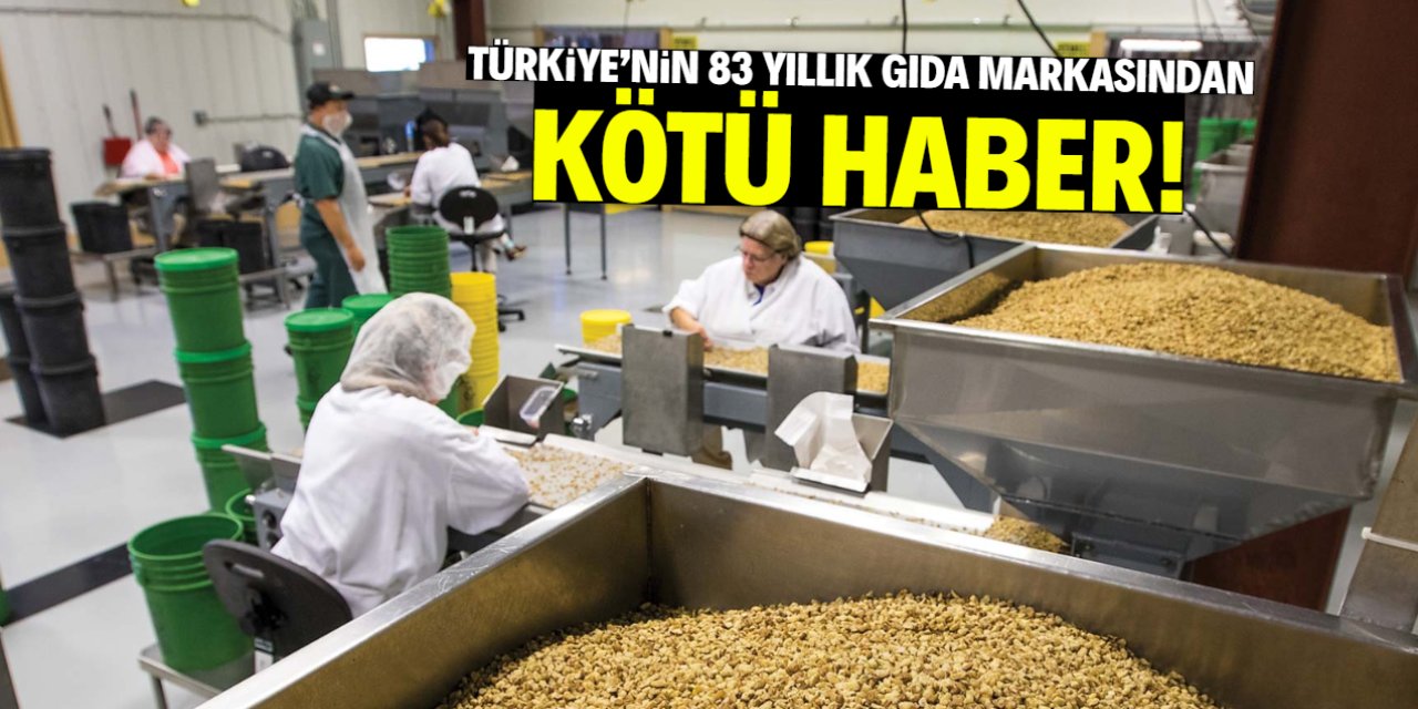 Türkiye'nin meşhur gıda markasından kötü haber! 1942'den beri üretim yapıyordu