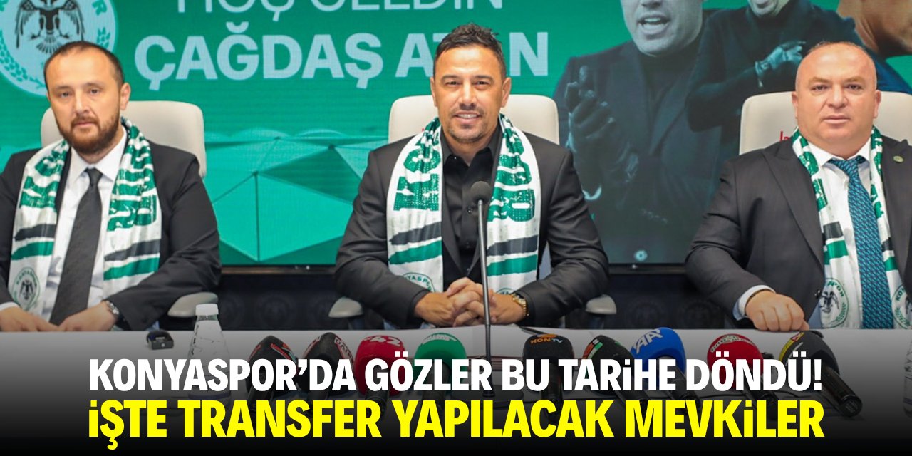 Konyaspor'da gözler bu tarihe döndü! İşte transfer yapılacak mevkiler