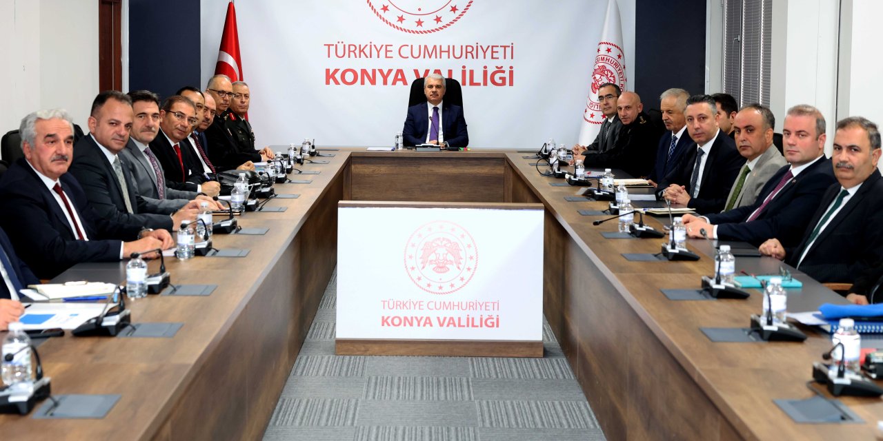 Konya'da kış tedbirleri toplantısı yapıldı