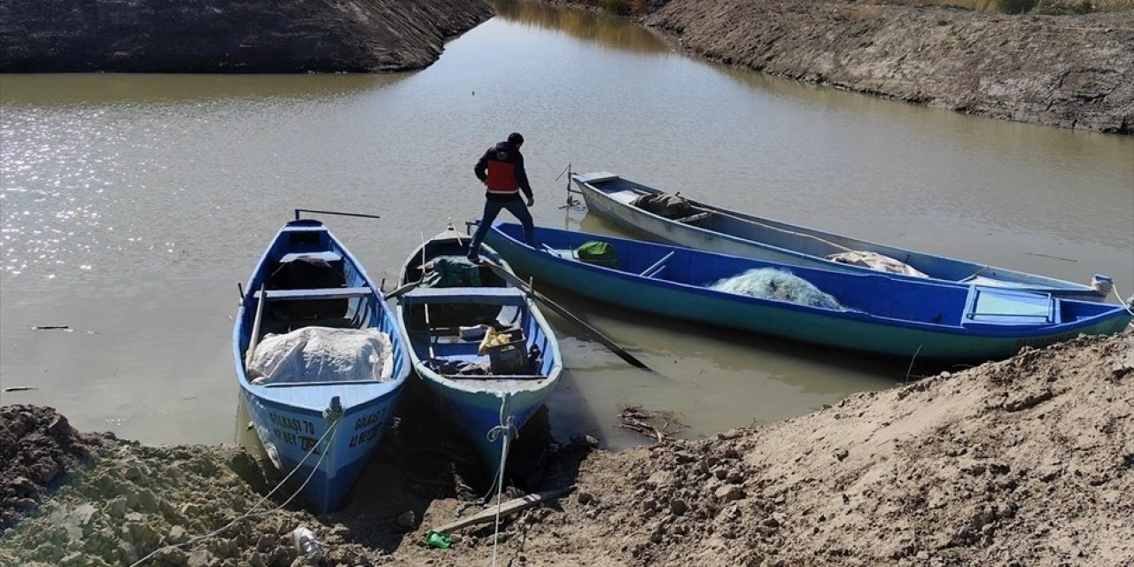 Beyşehir Gölünde balıkçılar denetlendi