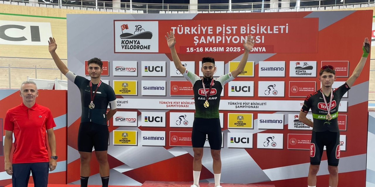 Konya Veledromu’nda Torku rüzgârı esti