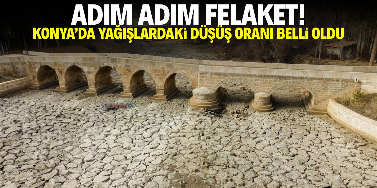 Adım adım felaket! Konya'da yağışlardaki düşüş oranı belli oldu