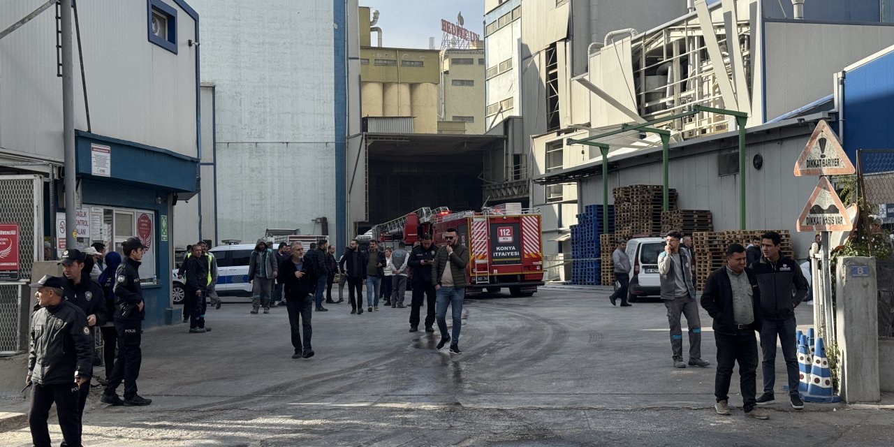 Konya'da un fabrikasında patlama