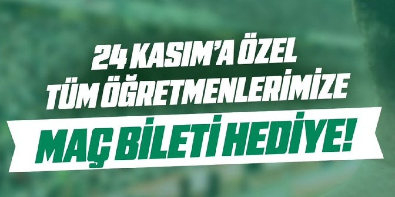 Konyaspor’dan öğretmenlere jest