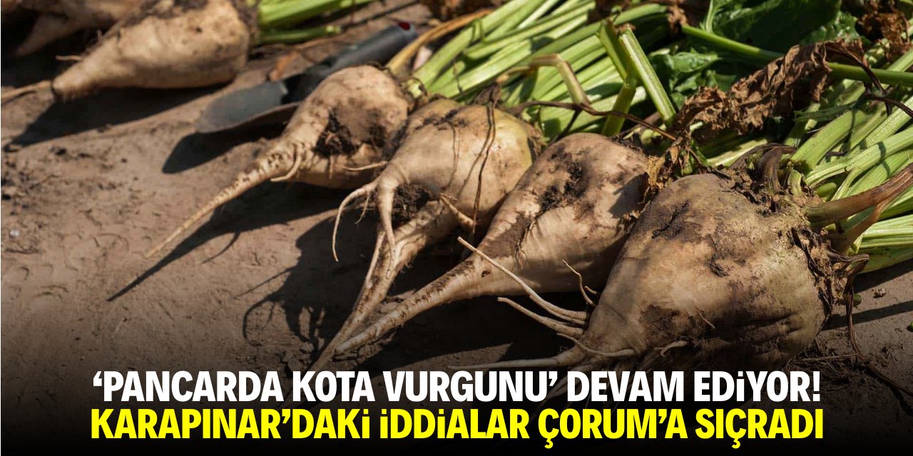 'Pancarda kota vurgunu' devam ediyor! Karapınar’daki iddialar Çorum’a sıçradı