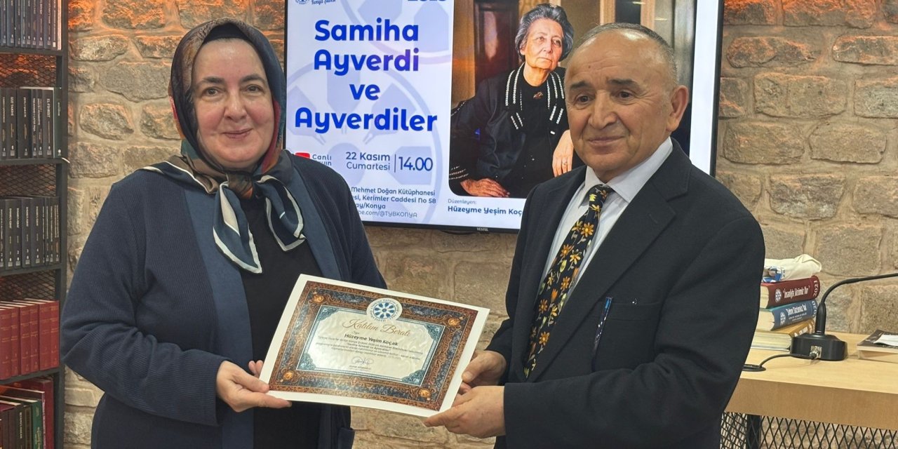 TYB Konya Şubesi'nde Ayverdiler konuşuldu