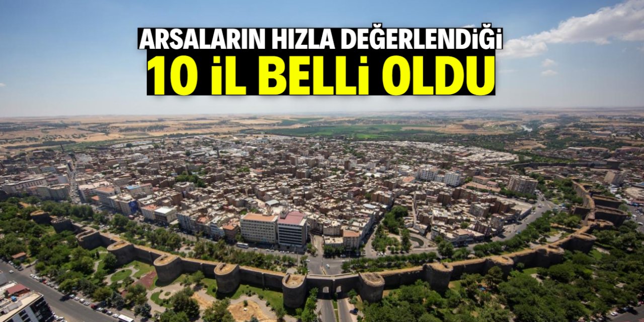 Arsaların hızla değerlendiği 10 il belli oldu