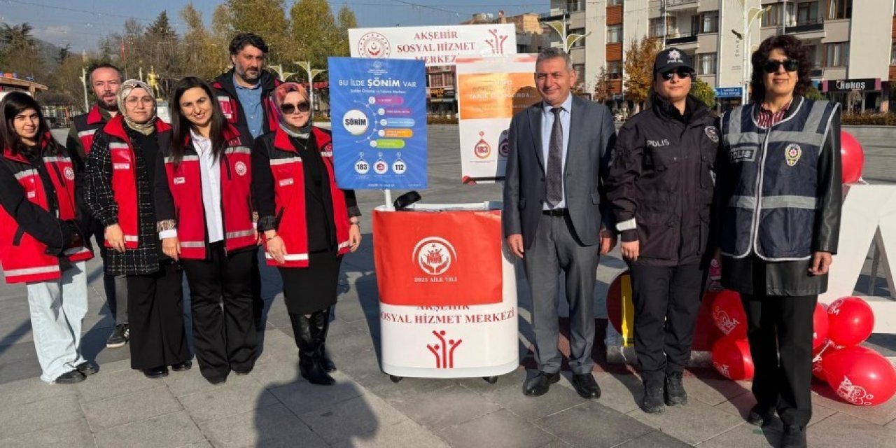 Akşehir'de aile içi şiddete karşı etkinlik