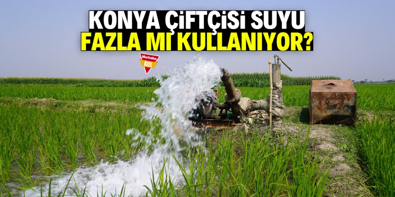 Konya çiftçisi suyu fazla mı kullanıyor? İddialara cevap geldi