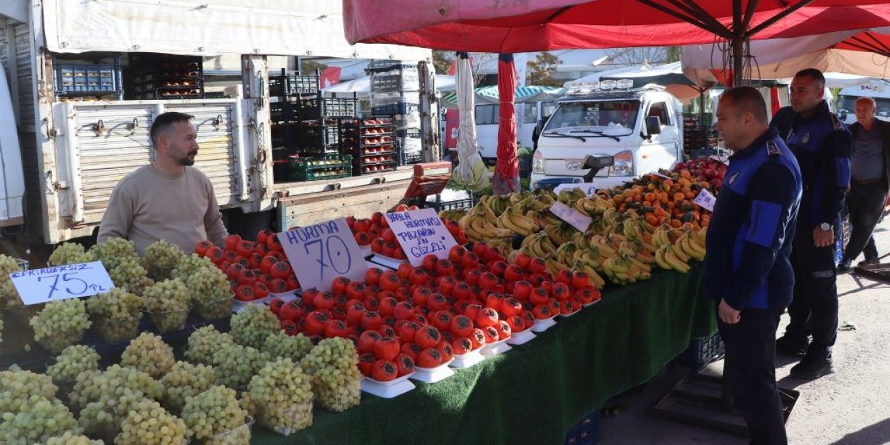Ereğli'de pazar denetimleri sürüyor