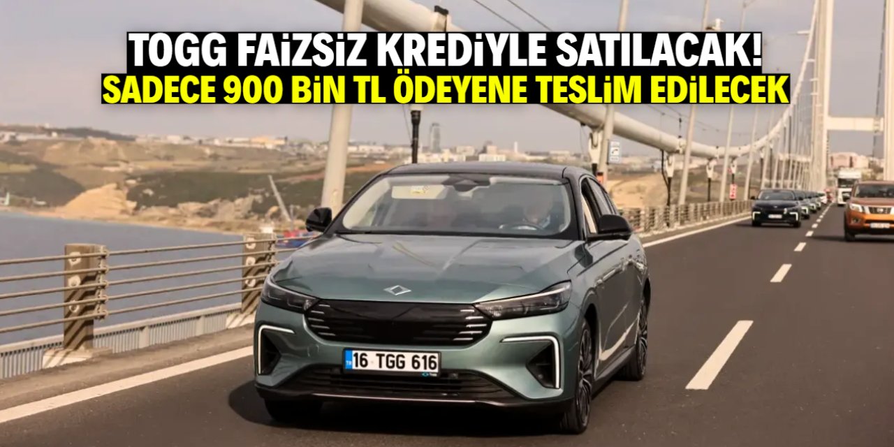 TOGG faizsiz kredi kampanyasını duyurdu! Sadece 900 bin TL