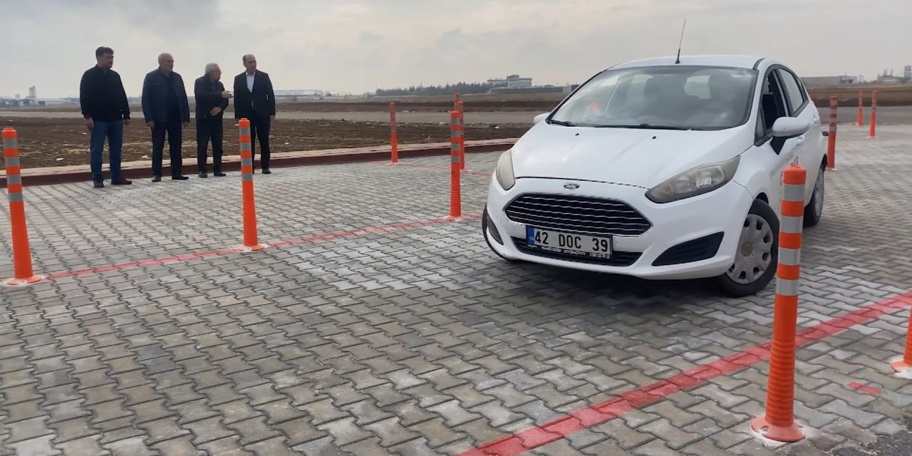 Çumra’da sürücü eğitim parkuru açıldı