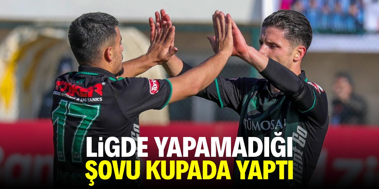 Konyaspor ligde yapamadığı şovu kupada yaptı!