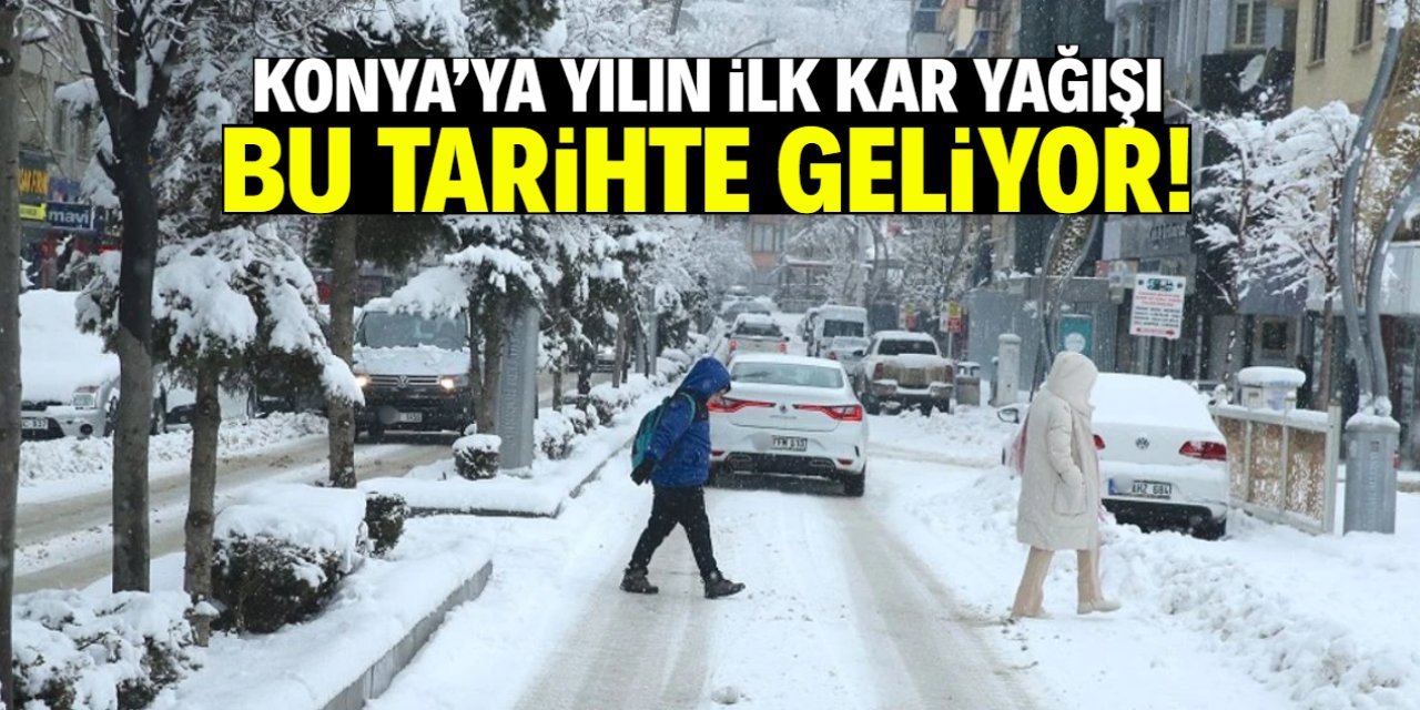 Konya'ya yılın ilk kar yağışı bu tarihte geliyor! Kısa bir süre kaldı