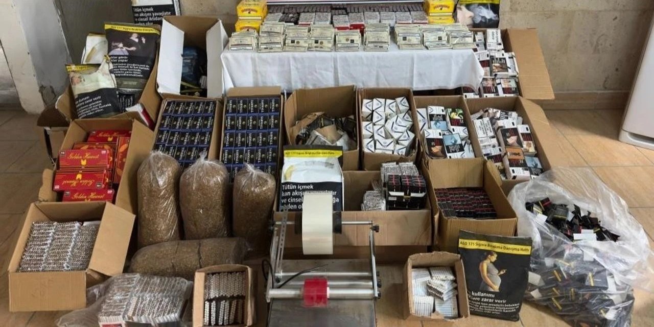 Konya'da kaçak sigara operasyonu