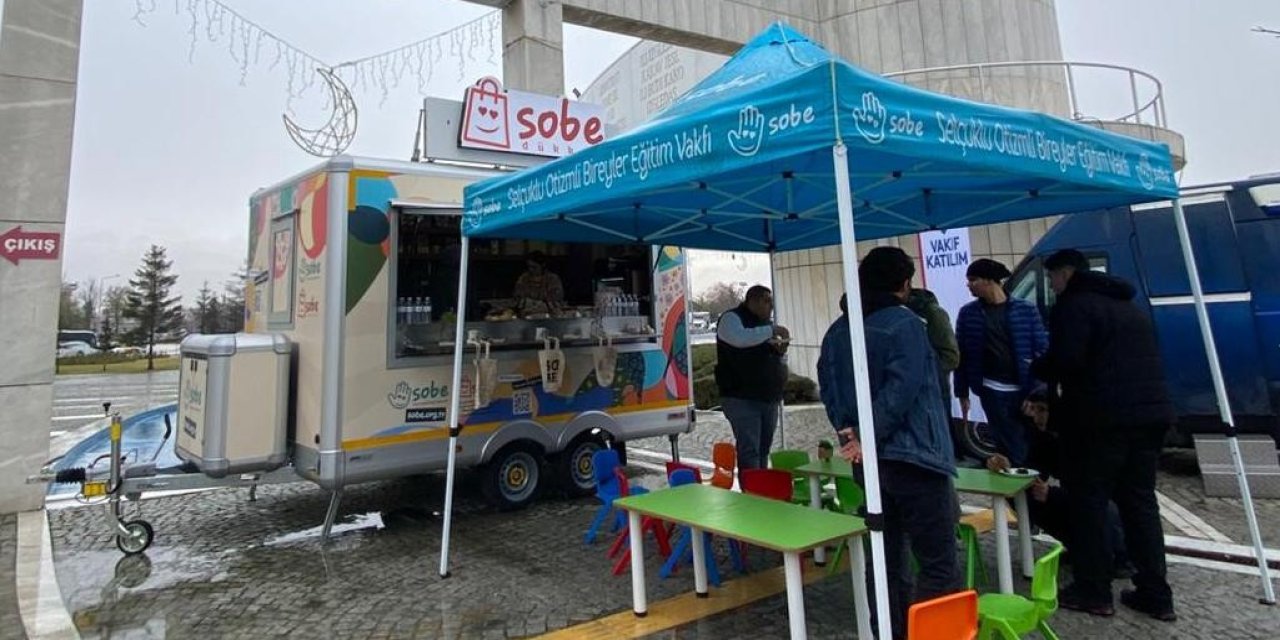 SOBE dükkan aracı törenlerde hizmet veriyor