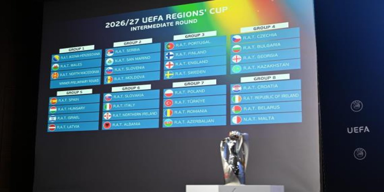 UEFA Regions' Cup'ta Türkiye’nin rakipleri belli oldu