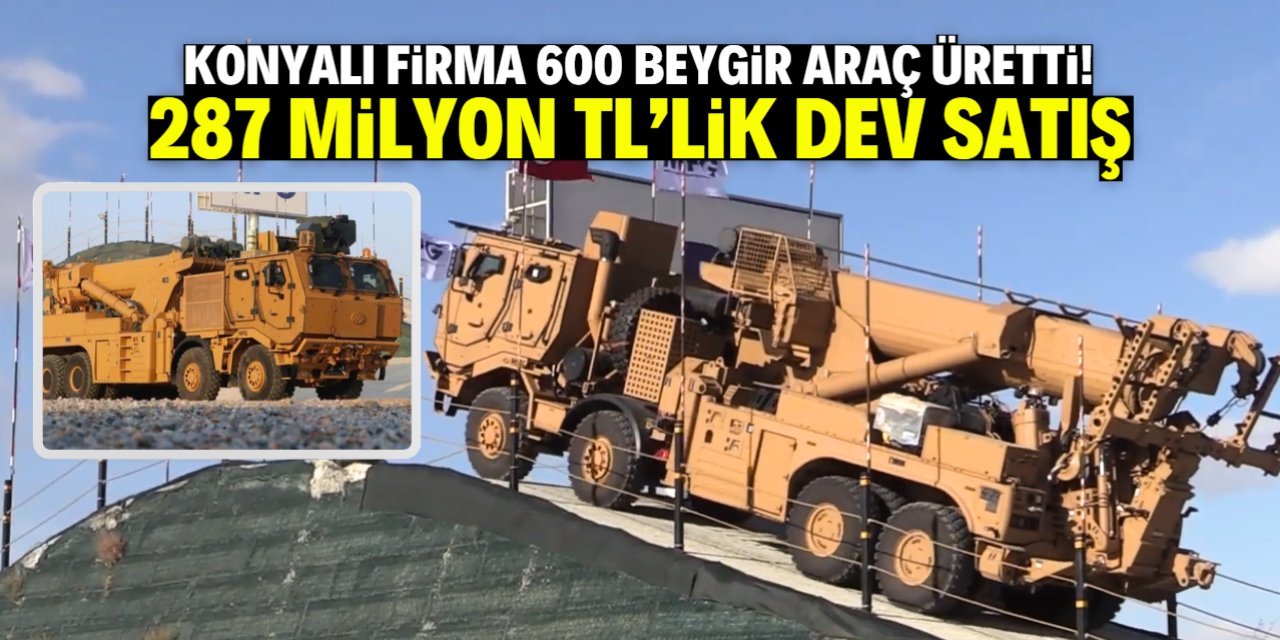 Konyalı firma 600 beygir gücünde araç üretti! 287 milyon TL'lik sipariş aldı