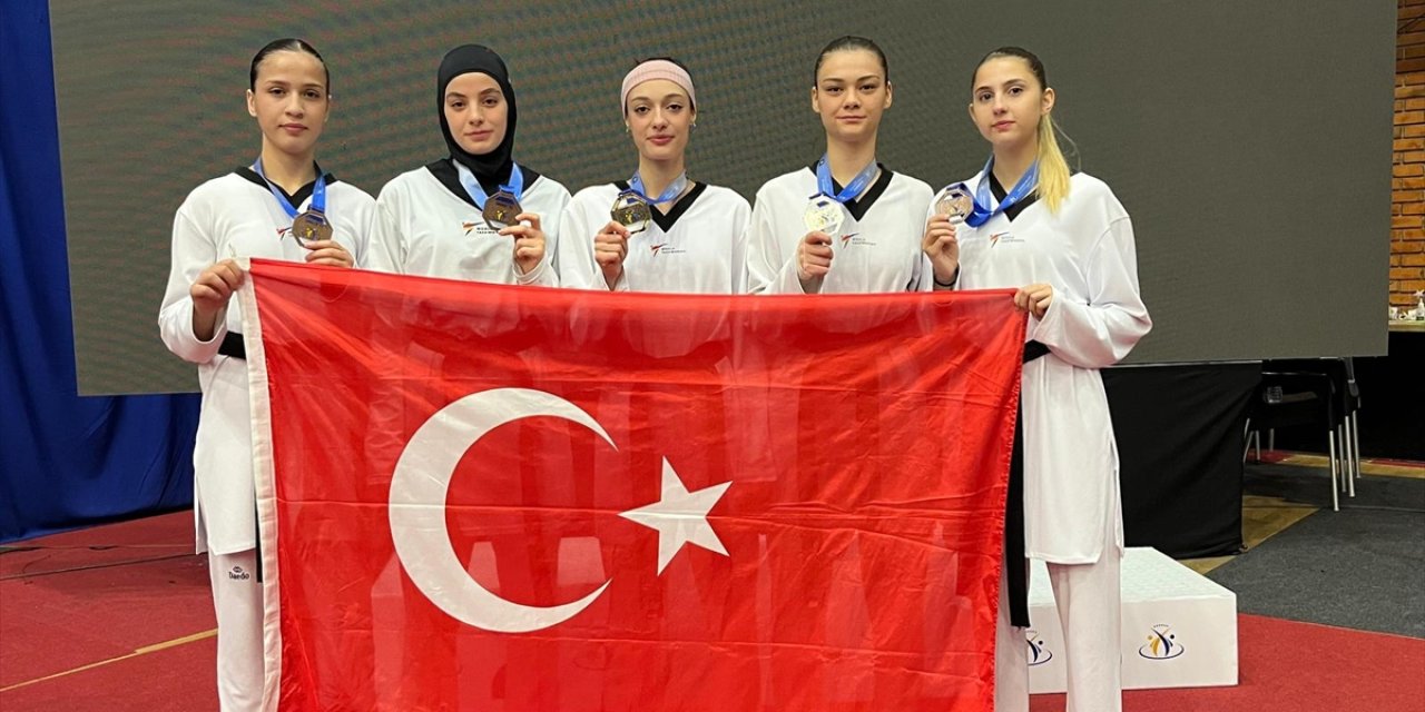 Tekvandocular bir günde 5 madalya kazandı