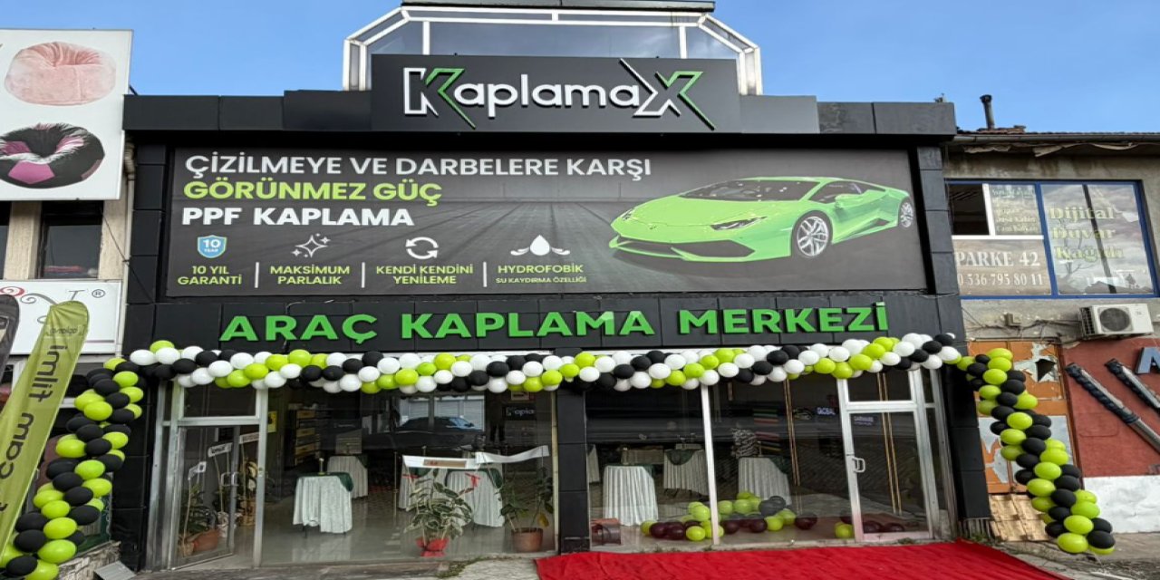Konya'nın yeni nesil araç kaplama merkezi KaplamaX hizmete açıldı