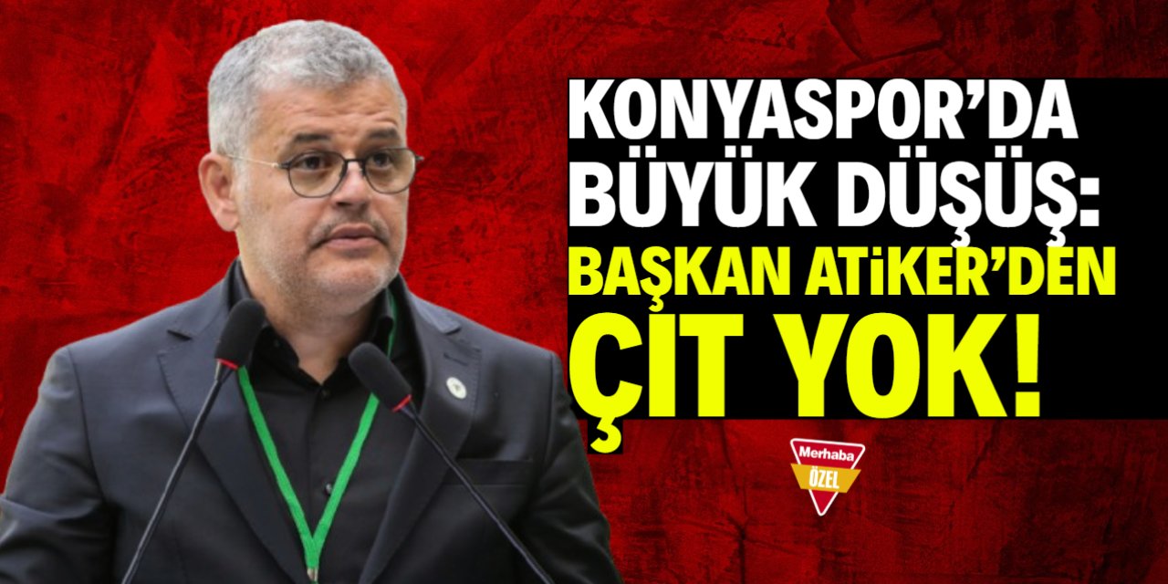 Konyaspor'un hali ne olacak? Başkan Ömer Atiker'den çıt yok
