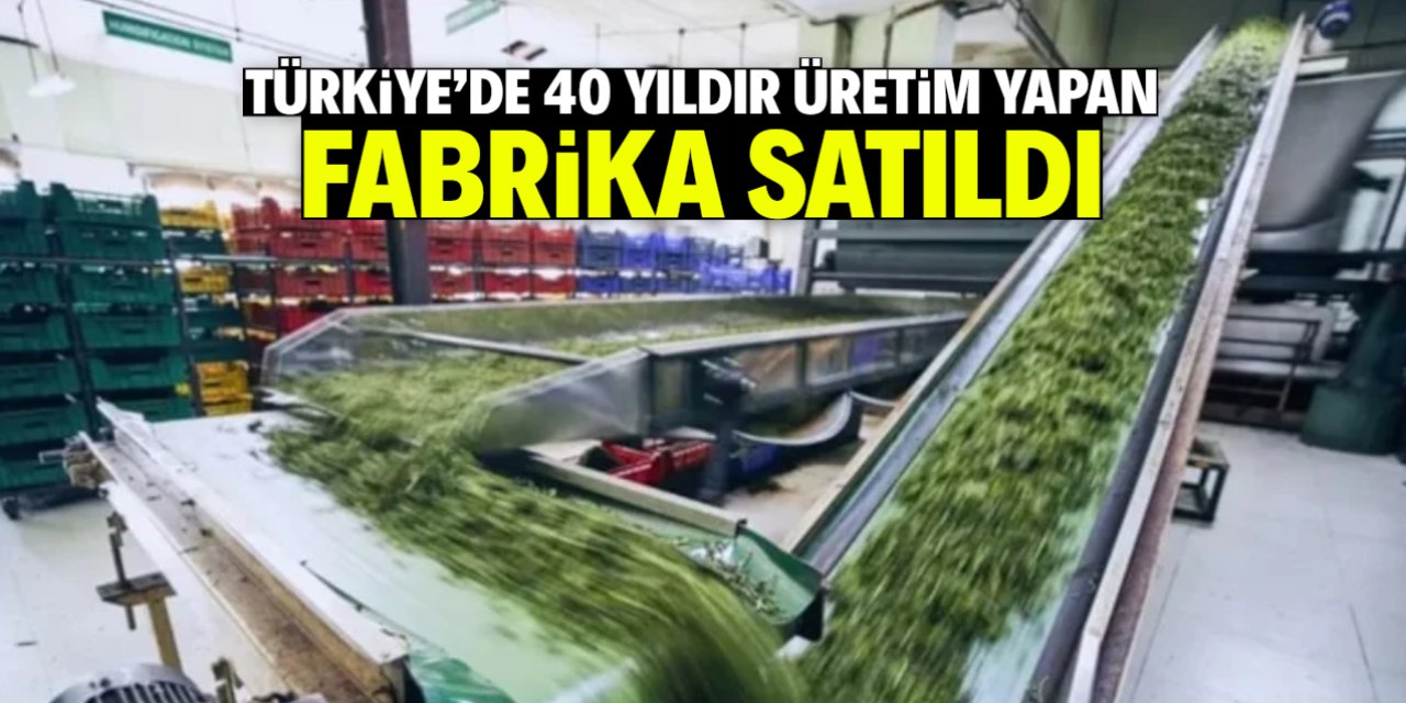 Türkiye'de 40 yıldır üretim yapan meşhur fabrika satıldı