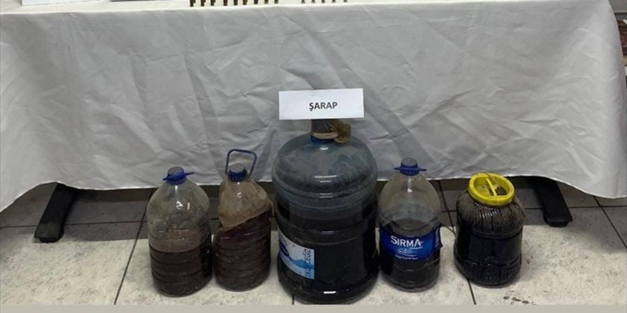 Karaman'da kaçak içki operasyonu: 79 litre ele geçirildi
