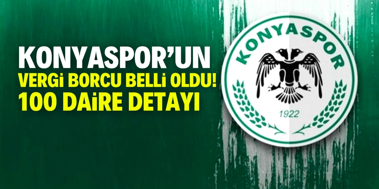 Konyaspor'un vergi borcu belli oldu! 100 daire detayı