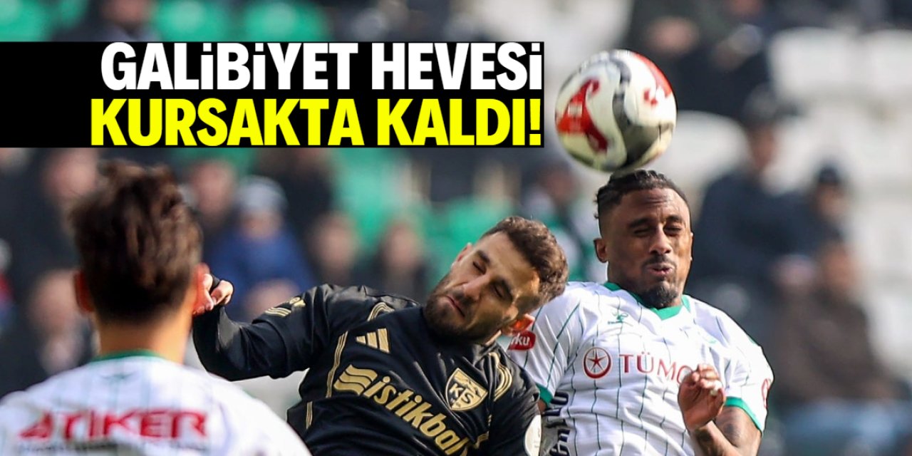 Konyaspor'da galibiyet hasreti 7 maça çıktı!