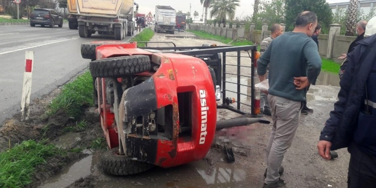 Konya'da forkliftin altında kalan işçi yaşamını yitirdi