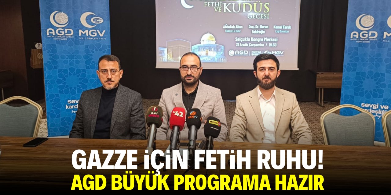 Gazze için fetih ruhu! AGD büyük programa hazır