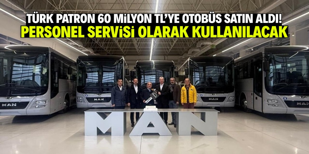 Türk patron çalışanları rahat etsin diye 60 milyon TL'ye otobüs satın aldı!